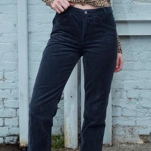 Navy corduroy brandy trousers